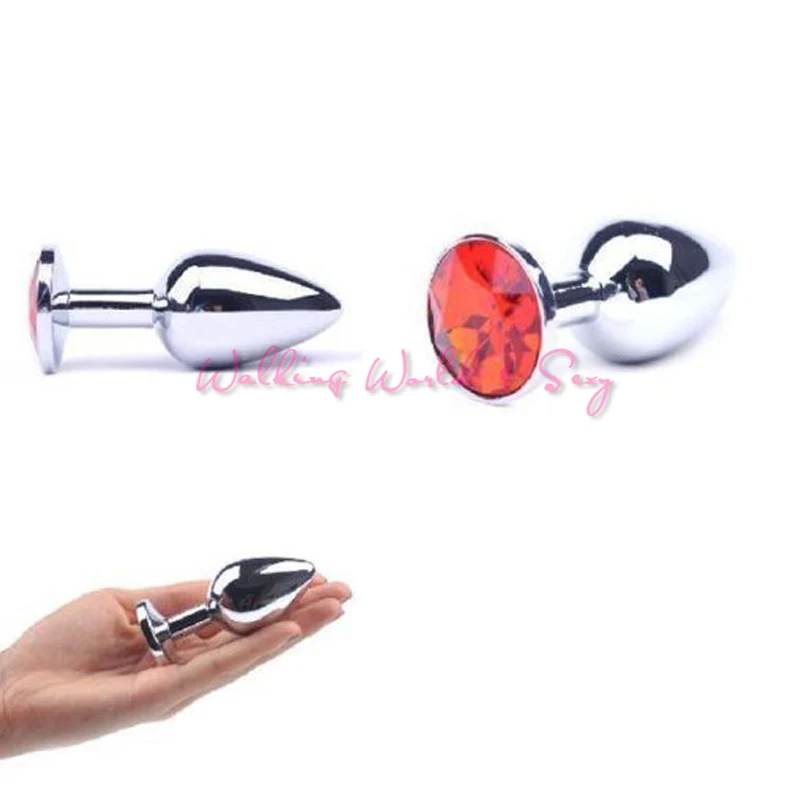 Анальная пробка унисекс из нержавеющей стали с металлическим покрытием