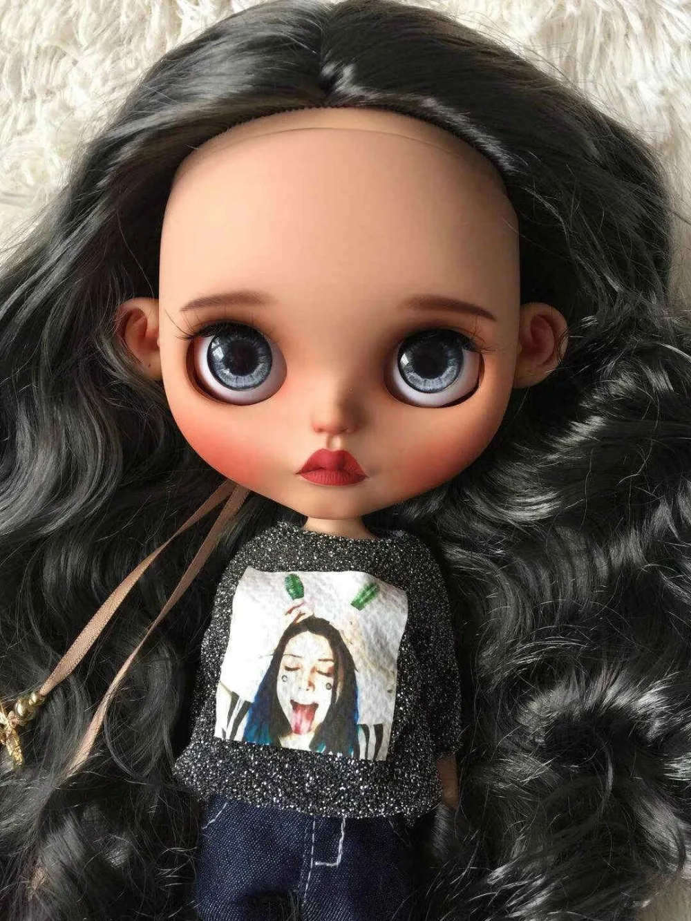 Индивидуальная кукла сделай сам телесная blyth для девочек телесного цвета милая 4