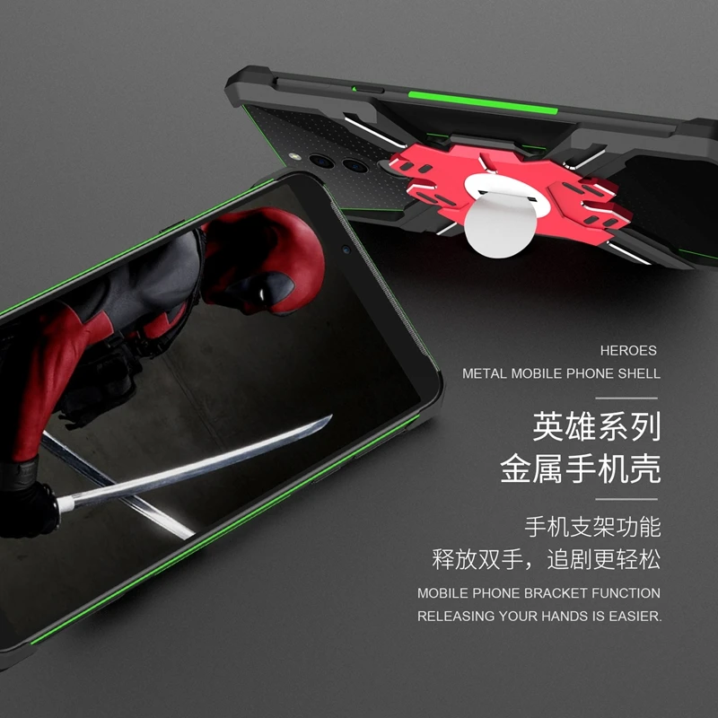 Чехол для Xiaomi Black Shark 2, роскошный защитный металлический противоударный чехол для Xiaomi Black Shark 2 Hero, механический чехол