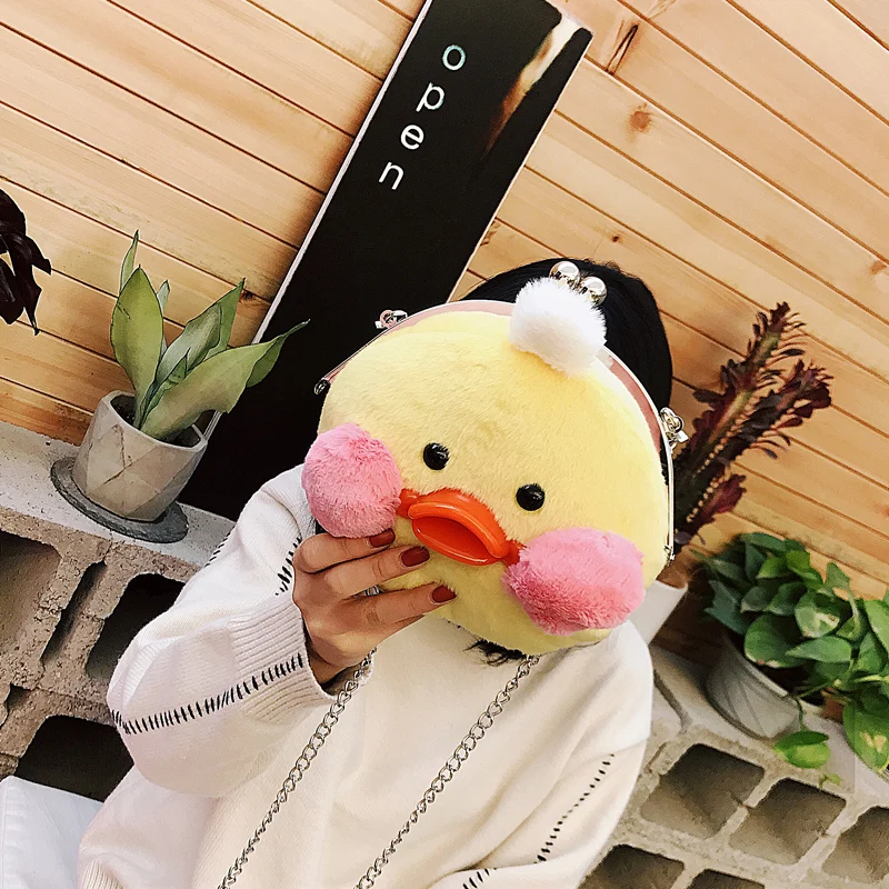 Candice guo плюшевая игрушка мягкая кукла желтая утка кросс боди мессенджер на одно