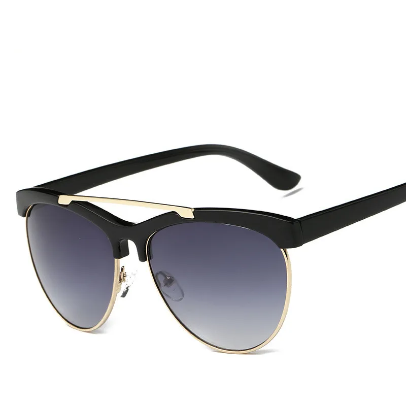 Женские солнцезащитные очки в стиле ретро HINDFIELD полуоправе новинка 2017|sunglasses