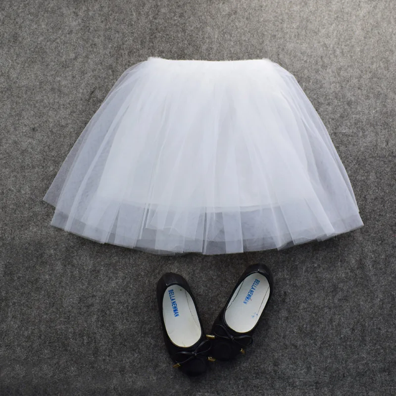 9 цветов юбки для девочек Милая юбка пачка принцессы розового красного и белого