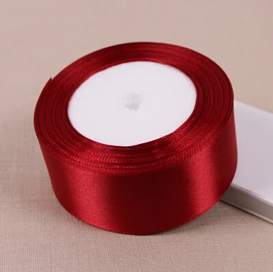 Free shipping (25 yards) Satin Ribbon Wedding Party Festive Decaration Christmas Gift Ribbons DIY Sewing Garment Accessories | Дом и сад