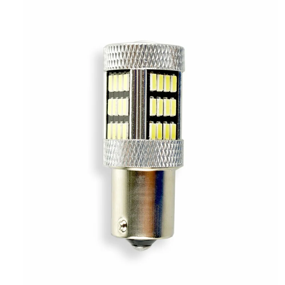 Автомобильный светодиодный Фонарь 1156/BA15S 4014 54 SMD белый DC 12 В P21W стоп сигнал Лампа