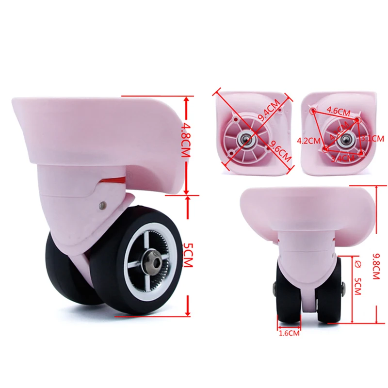 1 пара левый правый чехол на колесиках маленький универсальный для путешествий