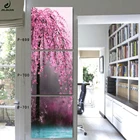Вертикальный парусиновый постер с принтом Sakura, модульные картины, цветы, настенные панели для гостиной