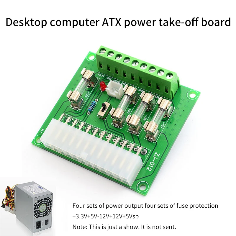 Настольный блок питания ATX, плата для компьютера ATX, плата питания, монтажный модуль для розетки