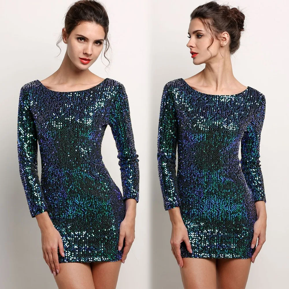 Европейский Стиль женское платье сексуальные женские с длинным рукавом Тонкий