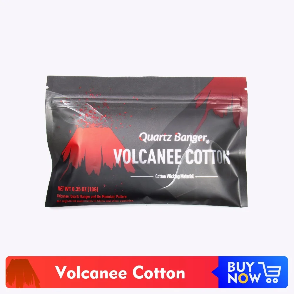 Кварцевые Banger 1 мешок/2 сумки Volcanee хлопок Vape для RDA атомайзер RTA танк электронная