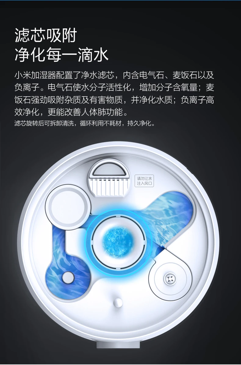 Xiaomi напольный увлажнитель для беременных женщин и младенцев Домашний тихий спальный кондиционер воздушный спрей очистка офиса