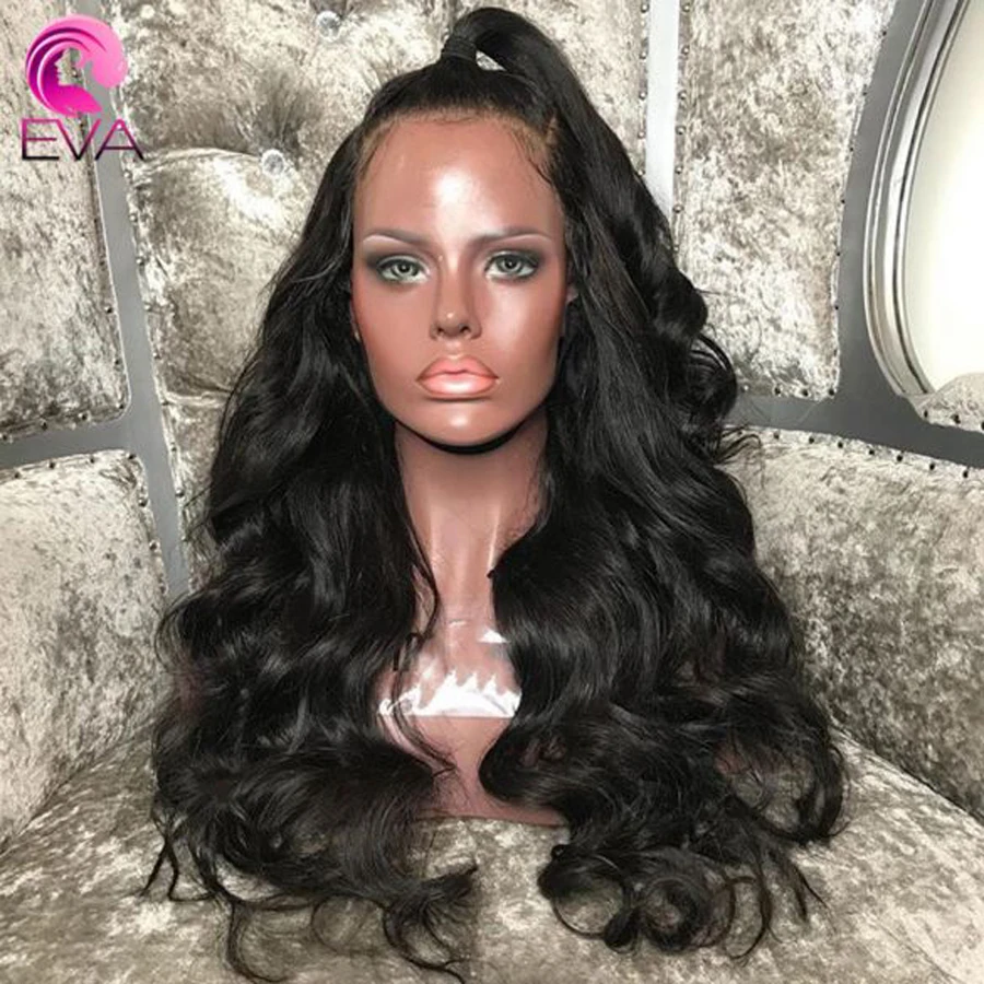 13x6 Синтетические волосы на кружеве человеческих волос парики для черный Для