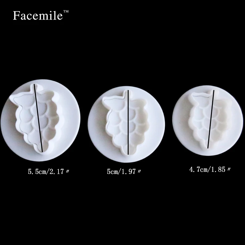 Facemile 21 шт./компл. Рождественский Плунжер в форме фруктов резак для сахарной