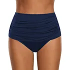Женские трусы бикини, сексуальные бикини, шорты, размера плюс, с рюшами, спортивная одежда для плавания, купальный костюм, пляжные плавки