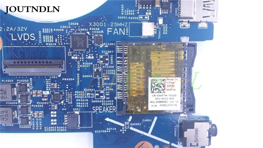 JOUTNDLN для Dell Inspiron 17 7737 материнская плата ноутбука 44PTM 044PTM CN-044PTM i5-4210U 1 7 Ghz CPU |