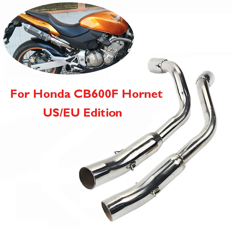 

Slip on CB600F Hornet Motorcycle Exhaust Pipe Stainless Steel Exhaust Modified Link Connect Pipe for Honda CB600F Hornet