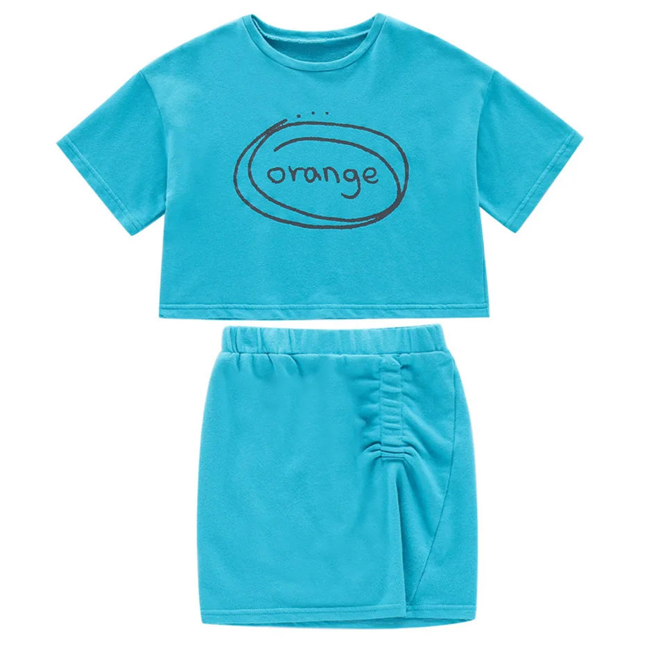 Комплект детской одежды для девочек комплект из 2 предметов: футболка с надписью +