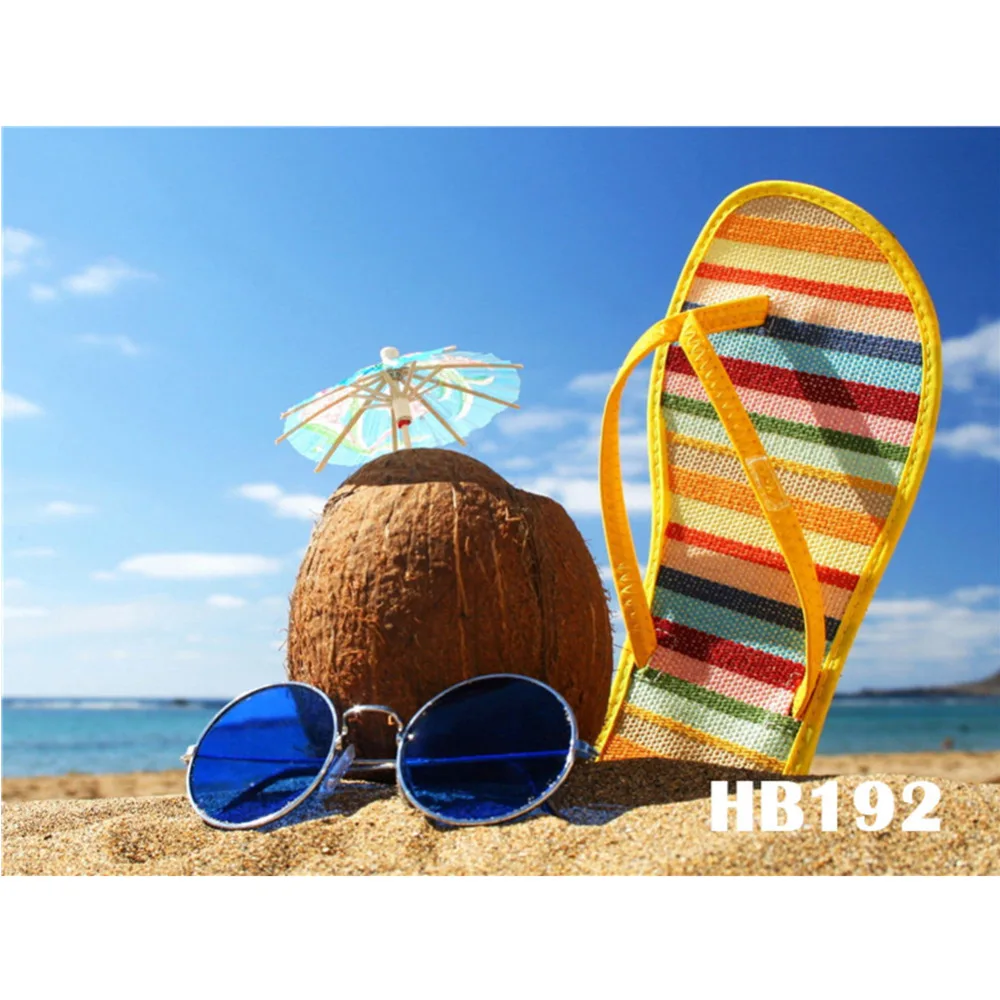 Полиэстеровые пляжные тапочки кокосовые солнцезащитные очки моющиеся без