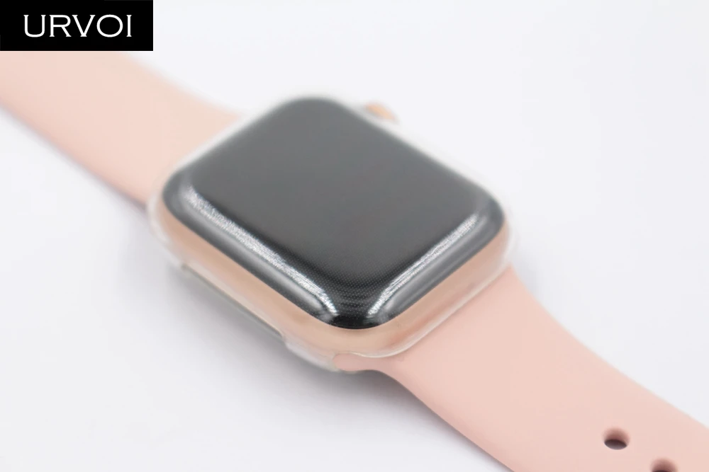 URVOI полный Чехол из ТПУ для apple watch версии 6 SE 5 432 прозрачный чехол Защита экрана