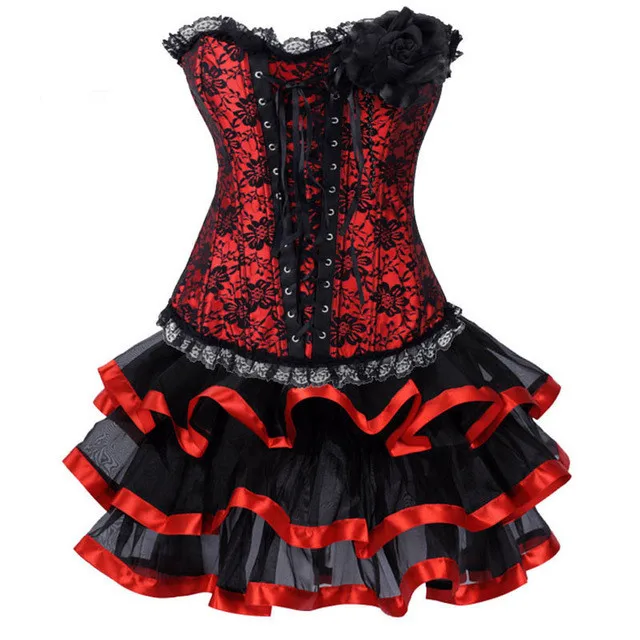 Готическое бюстье Бурлеск со шнуровкой и мини юбкой пачкой|burlesque bustier|gothic burlesquecorset