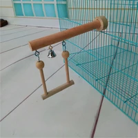 bird toys wooden hamster parakeet hammock swing hanging bridge chew toys scrub stick birds cage supplies