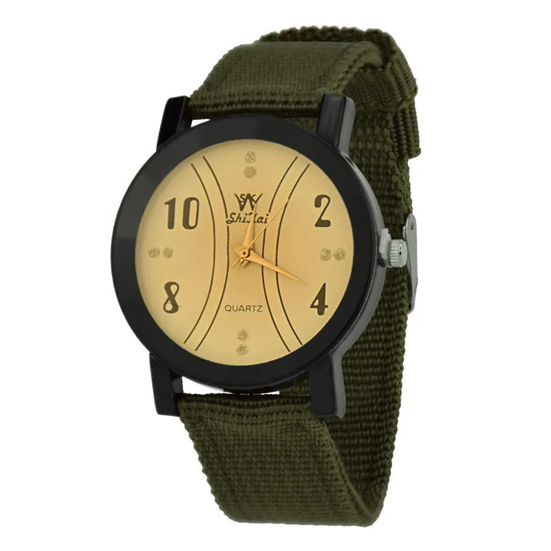 

Fashion Women Men Watches Neutral Luxury Pattern Design Quartz Wristwatch Hot Sale Nylon strap Style Watch For Ladies Lover #D