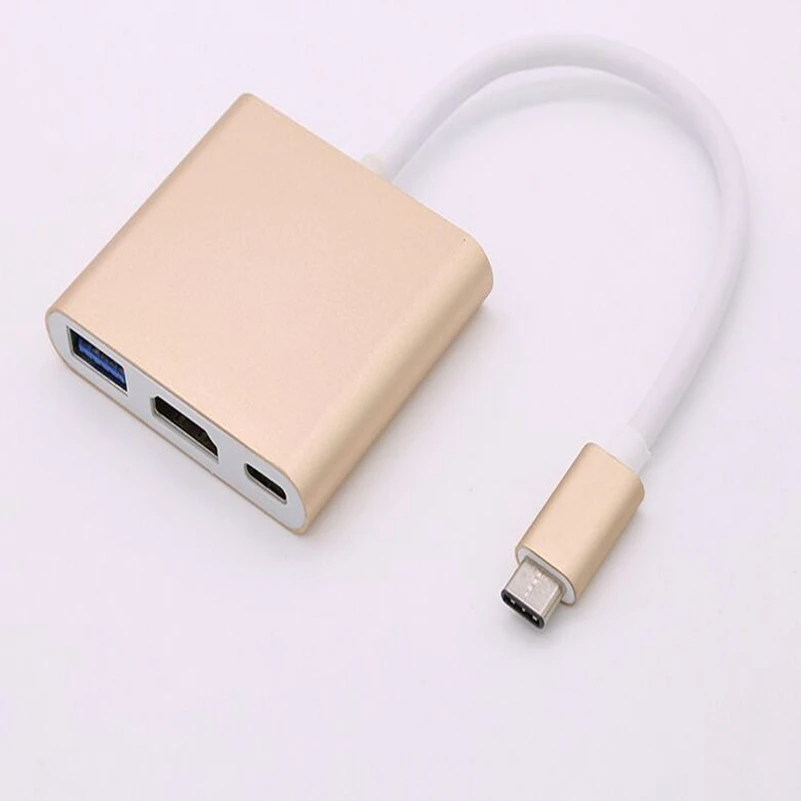 Адаптер USB 3 0 Type C HDMI 4K * 2K / мама адаптер в 1 конвертер для нового Macbook Google Chromebook|usb