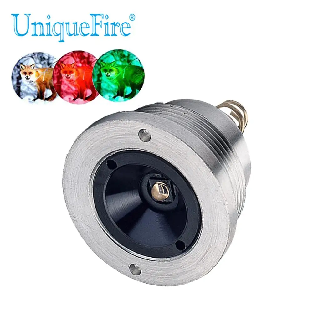 

UniqueFire XPE White/Green/Red Light LED Pills Bulb Lamp Holder Drop-in 3 Mode Zoom Focus Replacement For UF-1406 Led Flashlight