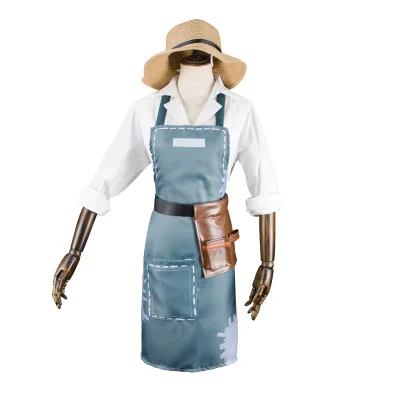 

Anime game Identity V cosplay gardener Emma Woods cosplay New game skin Skirt hat white gloves wig women halloween costume