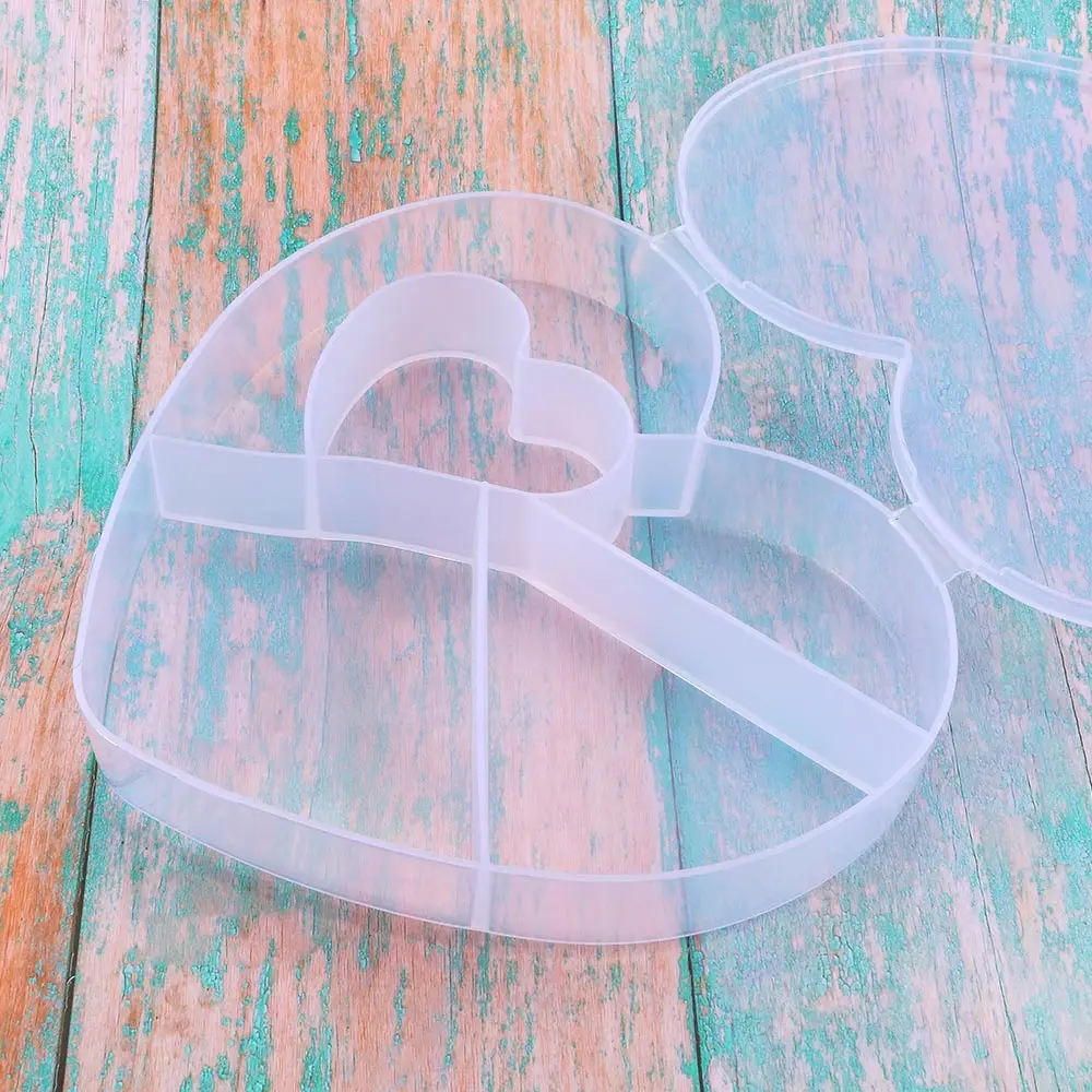 Портативная коробка с 5 сетками прозрачная пластиковая для ювелирных изделий в