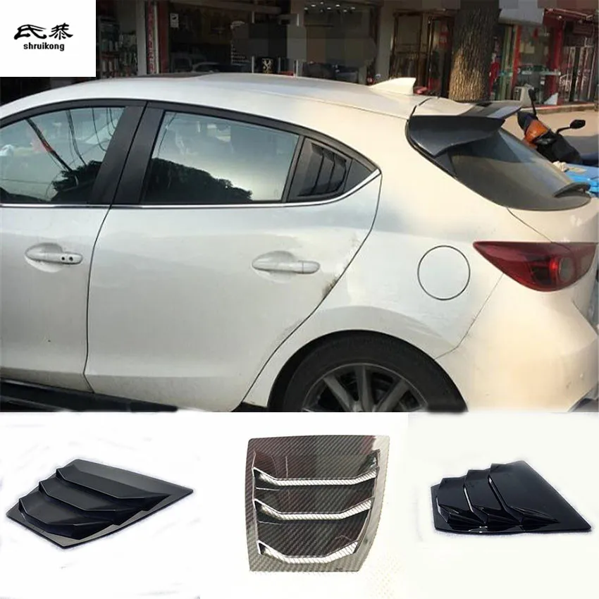Декоративная крышка затвора заднего стекла из углеродного волокна для Mazda 3 AXELA