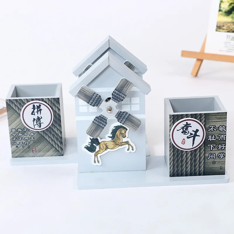 Современная Деревянная музыкальная шкатулка пенал деревянная подставка для