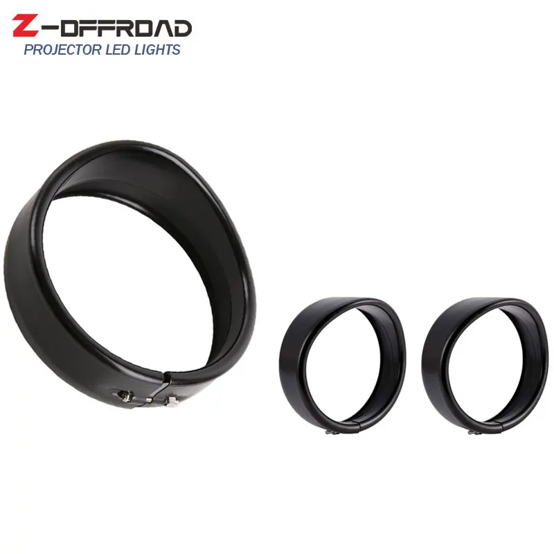 Motorcycle 7inch Headlight Trim Ring 4.5&quot Fog Passing Lights Lamps For Touring Road King Electra Glide |