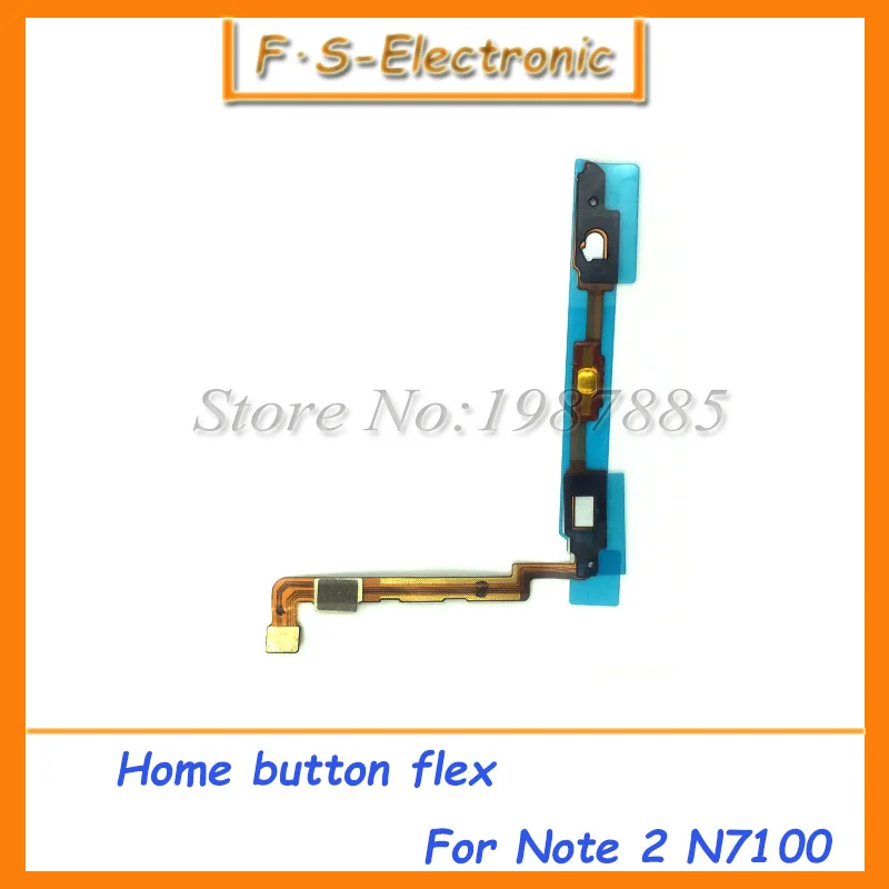 Новинка высокое качество для Samsung Galaxy Note 2 II N7100 кнопка домой гибкий кабель с