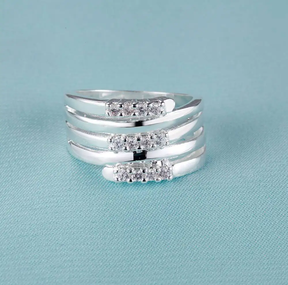 Очаровательная Мода оптовая продажа 925 ювелирные изделия посеребренное кольцо