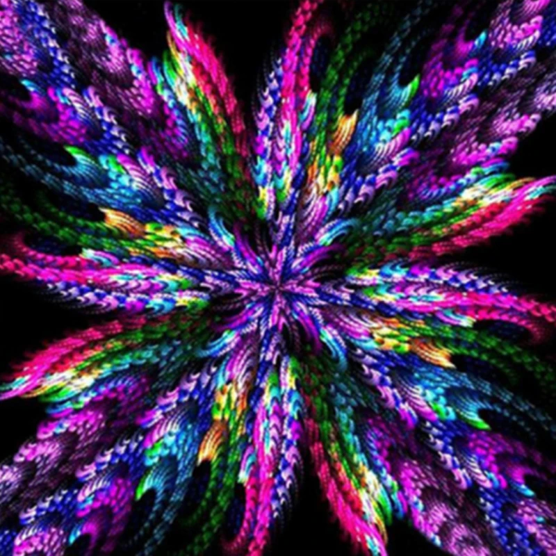 Полная круглая дрель 5D алмазная картина Мандала вышивка крестиком украшение