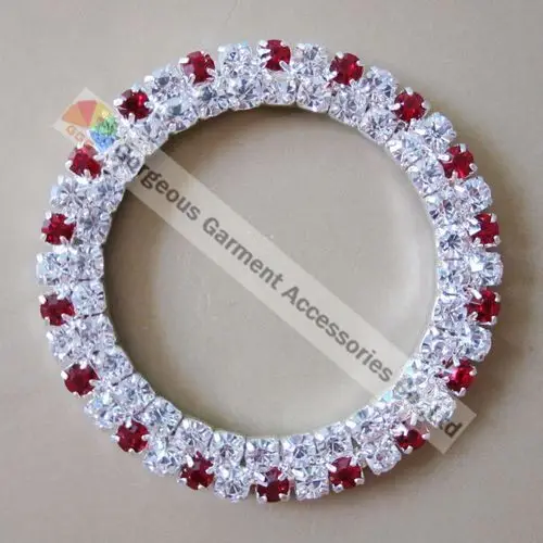 10 шт. 50 мм круглое кольцо с кристаллами AB цвета: Королевский синий красный изумруд