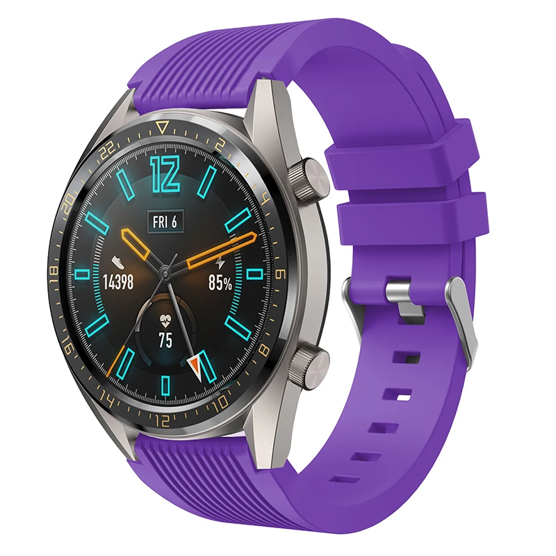Ремешок силиконовый для Huawei Watch GT мягкий спортивный сменный Браслет Huami Amazfit Stratos