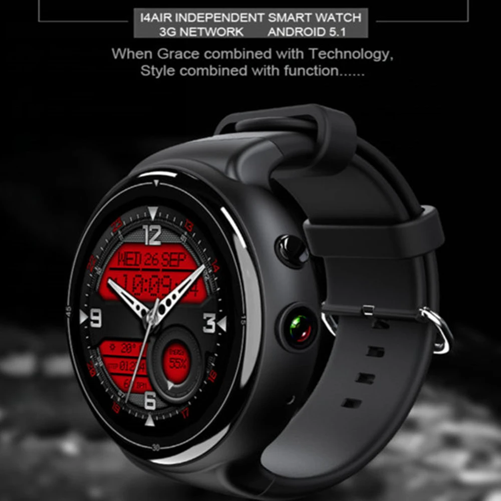 X5 AIR 2MP HD Bluetooth Smart часы ОС Android 5,1 Шагомер монитор сердечного ритма 2 г+ 16 г WI-FI gps Smartwatch для IOS huawei телефон