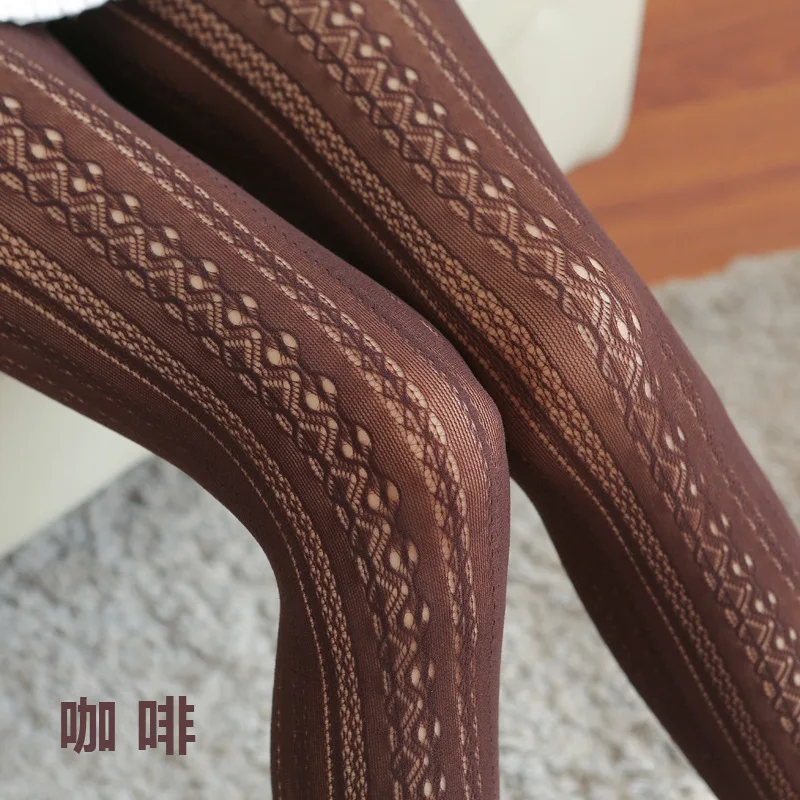 1pair Women Fishnet Tights Lace hollow Sexy Female Pantyhose Stockings Hollow Out Silk For Girl Woman Collant Hosiery | Женская одежда