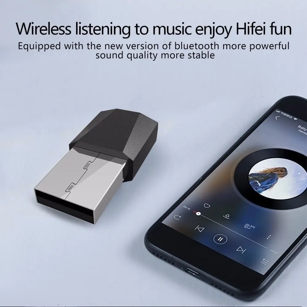 Мини аудио стерео музыкальный приемник адаптер USB беспроводной Bluetooth 3 5 мм AUX