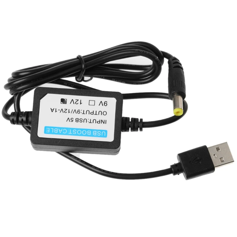 USB 5 В до 12 в 5x2 1 мм повышающий адаптер кабель для Wi Fi роутера светодиодный