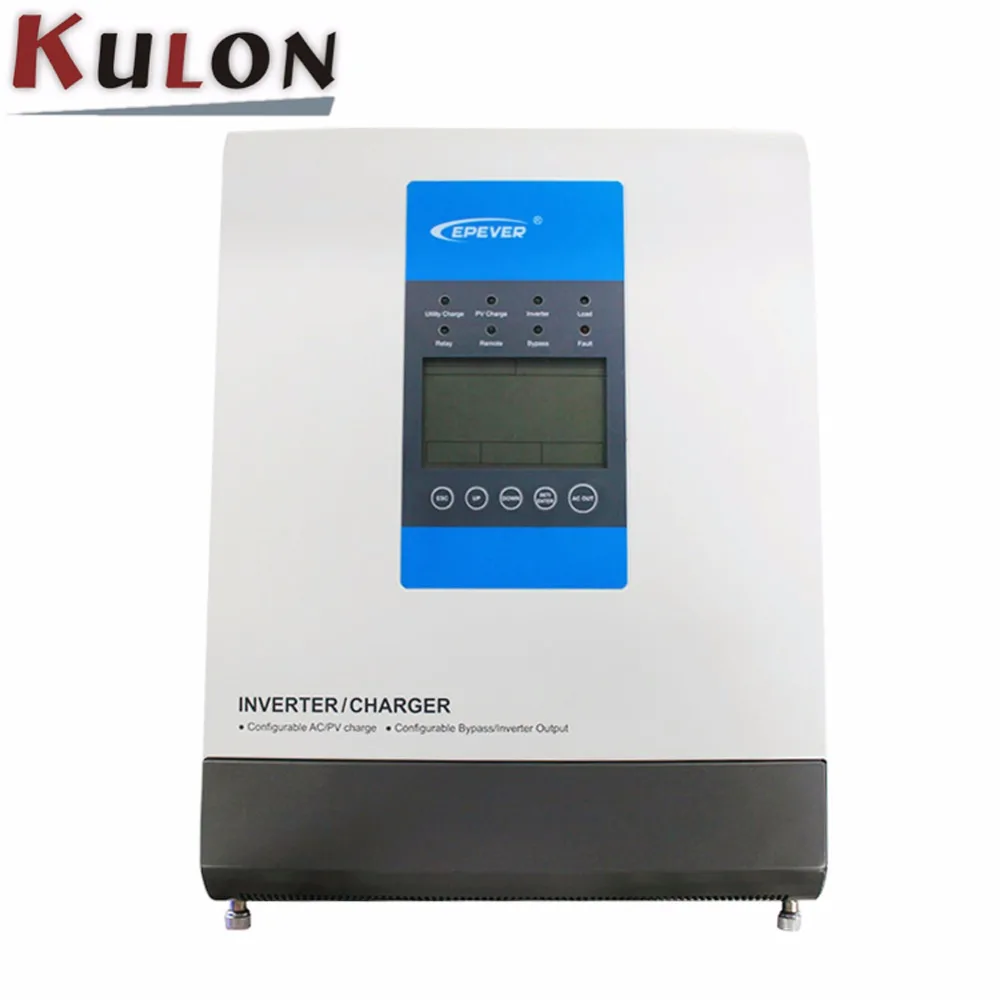 

EPever UPower Series New Pure Sine Wave Inverter&Charger Combining 24V/48V Battery Charging MPPT Solar AC output 220V/230V