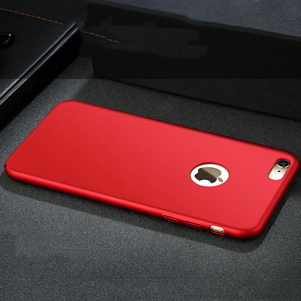 Ультратонкий матовый пластиковый чехол из поликарбоната для iphone 6 SE 5 5s 6s 7 8 Plus X с