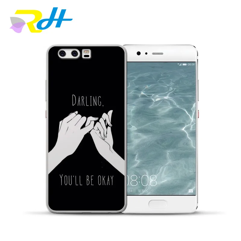 Для Huawei Y5 2017 Coque Etui черный и белый чехол для задней панели телефона Y5II Prime 2018 Y6II Y6 |