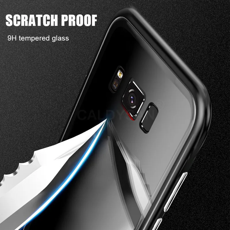 Магнитная Адсорбция Роскошный чехол для телефона samsung Galaxy S9 S8 плюс стройной