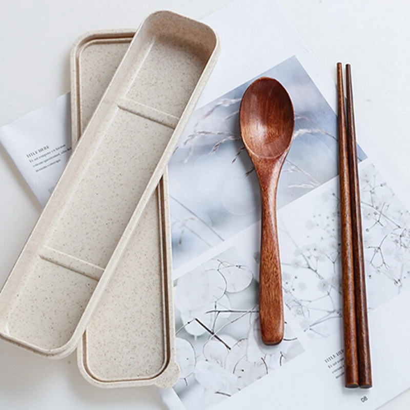 2 шт. деревянные японские столовые приборы в коробке | Дом и сад