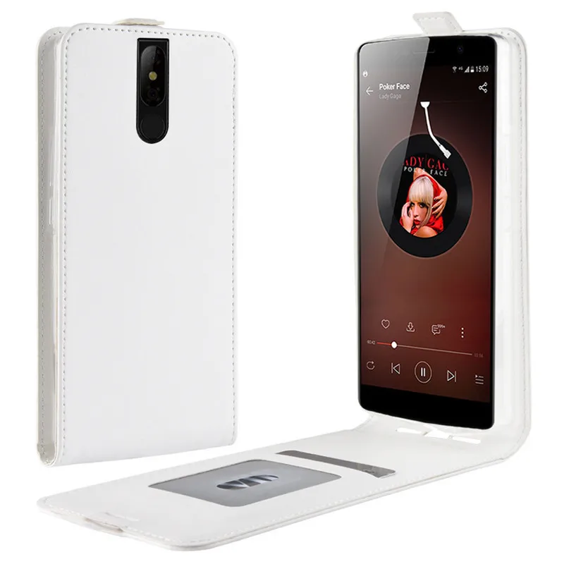 Белый Чехол для Leagoo power 5, Роскошный кошелек из искусственной кожи и силикона, задняя крышка для Leagoo power 5, откидная Защитная сумка для телефона, мощность 5, чехол - Цвет: Белый