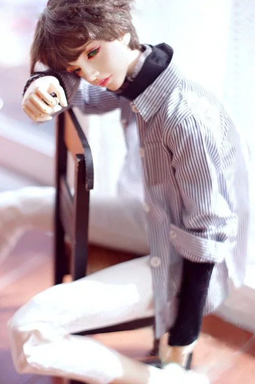 BJD Одежда для кукол 1/3 quarterback giant doll SD13/SD17 Повседневная полосатая рубашка аксессуары для кукол