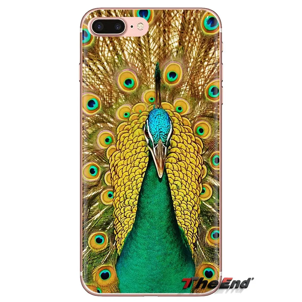 For HTC One U11 U12 X9 M7 M8 A9 M9 M10 E9 Plus Desire 630 530 626 628 816 820 830 lovely peacock bird Silicone Phone Case Covers |