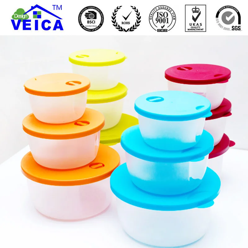 3 шт./лот модные кухонные прозрачные консервационные пластиковые коробки наборы